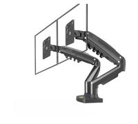 NBYGSC F160 Gas Spring Degree Desktop 17" - 27" Dual Monitor Stand with U3.0 Monitor Mounting Brackets, 2-9kg Each(Matte Charcoal NoUSB)