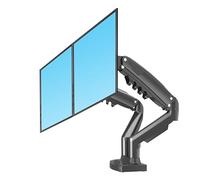 NBYGSC F160 Gas Spring Desktop 17-inch-27-inch Dual Monitor Stand Arm Monitor mounting Bracket, Each Arm Load-Bearing 2-9 kg(Black)
