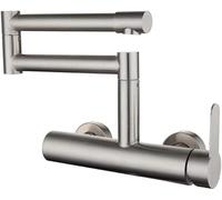 NBYGSC Faucet Stainless Steel Ceramic Valve Hot Cold Rotation Kitchen Wall Mounted