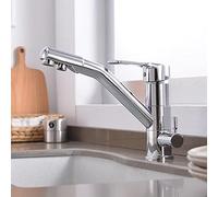 NBYGSC Faucet Way Rotation Hot and Cold Straight Drinking Water in 1 Single Hole Kitchen Sink faucets-Oat Shower Head