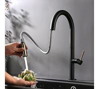 NBYGSC Faucets, Brass with Sprayer, Single Handle Sink Pull Down ller Dual Function Kitchen Faucet for Kitch
