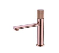 NBYGSC Faucets Rose Bathroom Waterfall Single Hole Cold and Hot Water Tap Basin Faucet Mixer Taps,Sink Faucet(Rose Gold a)
