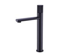NBYGSC Faucets Rose Gold Bathroom Waterfall Single Hole Cold and Hot Water Tap Basin Faucet Mixer Taps,Sink Faucet(Black B)