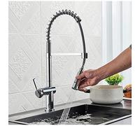 NBYGSC Faucets, Spring Stainless Steel with Sprayer, Pull Down Faucet for Sink, ller, Tap, RV Kitchen F