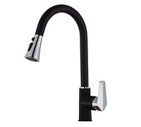 NBYGSC Faucets with Pullout Sprayer,Kitchen Sink 2 Types of Outlet Modes,Hot Cold Water Control,Pull out Kitchen Faucet Hole Single Handle