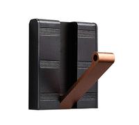 NBYGSC Foldable Wall Mounted Aluminum Rack Heavy Duty Hanger Hook, Hanging Hooks for Robe, Coat, Scarves, Towel, Keys, Dual Installation,Coffee