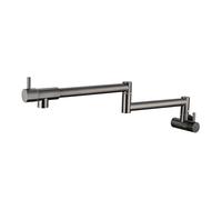 NBYGSC Folding Kitchen Wall Mounted Faucet, Stainless Steel Gray
