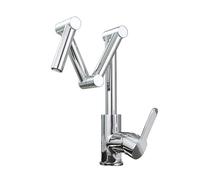 NBYGSC Folding Lever Faucet Hot and Cold Mix Foldable Swivel Kitchen Sink Mixer Taps Single Handle Shower Head