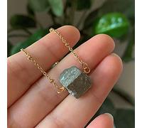 NBYGSC for Reiki Stone Raw Rock Crystal Necklaces Natural Amethysts Lapis Tourmaline Fluorite Pink Quartz Pendant Necklaces Stone Mineral Specimen (Size : en Pyrite)