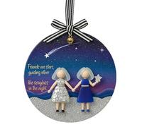 NBYGSC Friends Ornaments for Women | Acrylic Christmas Tree Ornament,Holiday Handcrafted Acrylic Pendant | for Outdoor Windowsills Yard Family Gatherings Holiday Parties Bedroom Living Room