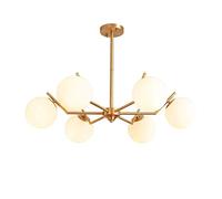 NBYGSC Frosted Glass Spherical Light， Ceiling Light Decorative Chandeliers Living Room Bedroom/10-Lights