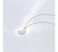 NBYGSC Glowing Moon Necklace Women Crystal Meniscus Full Moon Choker Water In The Moon Pendant