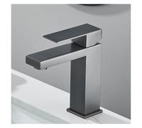 NBYGSC Grey Countertop Mounted Hot Cold Water Mixing Faucet for Sink - Single Hole Crane Style Kitchen/Bathroom Fixture Easy Installat