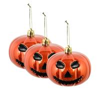 NBYGSC Halloween Tree Jewellery - Pack of 3 Pumpkin Autumn Decoration | Scary Pendant for Garden Parties and Front Door