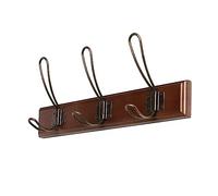 NBYGSC Hanger Mount Wooden Corridor Porch Clothes Bedroom Living Room Hanging Row Hook Wall Mounted Coat Rack