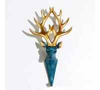 NBYGSC Hanger Mounted Resin Deer Home Wall Decoration Animal Head Rack for Hanging Towel Coat