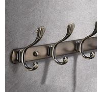 NBYGSC Hanger Vintage Rack Wall Mounted, A Row of Towel Clothes Wardrobe Hooks Behind The Long Door Coat Hook Rail