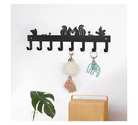 NBYGSC Hangers Squirrel Decorative Key Hooks Wall Mounted House Holder Metal Towel Hanger Organizer for Leash Umbrella Bags Coat Rack