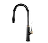 NBYGSC Head Down Faucet, 360° Rotation Kitchen Sink Faucets with 2-Modes Pull out Sprayer, High ARC Single Handle Hot and Cold Water Mixer Tap, Shower