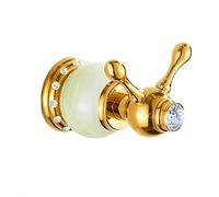 NBYGSC Hooks Double Robe Brass European Style Coat Rack Wall Mounted Towel Heavy Duty Hanger Hook for Hanging Scarves, Coats, Keys and More, Screw Installation,Sapphire