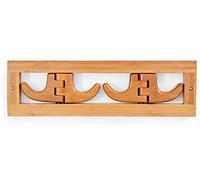 NBYGSC Hooks Mounted Wooden Folding Creative Wall-Mounted Rack for Bathroom Kitchen Bedroom Wall Hanging Hanger Coat Hook