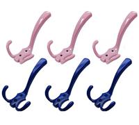 NBYGSC Hooks,Wall Hangers,MultipurposeHooksBackpack for Kids Wall Mounted Metal Coat Heavy Duty Girls Boys Decorative Hook Bookbag Classroom Bathroom Nursery Room Hooks 6pcs Han
