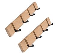 NBYGSC Hooks,Wall Hangers,MultipurposeHooksCoat Wall Mounted Coat Hooks Rack Swivel Key Holder Storage Hanger Hat Pack Jacket Towel in Hallway Entryway for Girl Boy 40cm 2 Packs, Gray