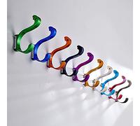 NBYGSC Hooks,Wall Hangers,MultipurposeHooksColorful Hooks Small Kids Coat Hangers Wall Mounted Screw in Door Dormitory Bath Closet Office Kitchen for Hanging Key Bag Towel Set of 10