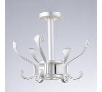 NBYGSC Hooks,Wall Hangers,MultipurposeHooksModern Swivel Coat Screw in Key Holder Organizer Rack with 5 Hooks Heavy Duty Metal Water Proof Under Cupboard Closet Hanging Kitchen Utensils Purse Bag