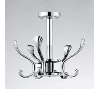 NBYGSC Hooks,Wall Hangers,MultipurposeHooksModern Swivel Coat Screw in Key Holder Organizer Rack with 5 Hooks Heavy Duty Metal Water Proof Under Cupboard Closet Hanging Kitchen Utensils Purse Bag