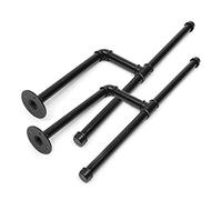 NBYGSC Hooks,Wall Hangers,MultipurposeHooksPair of Rail Wall Mounted Cast Iron Hooks Industrial Pipe Black Heavy Duty Coat Clothing Rack Hanging For Bar Hallway Wardrobe Displa