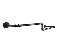 NBYGSC Hooks,Wall Hangers,MultipurposeHooksWall Mounted Clothes Rail Cast Iron Hooks Industrial Pipe Black Heavy Duty Coat Clothing Rack Hanging For Bar Hallway Wardrobe Display Garment