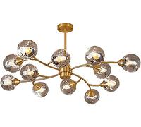 NBYGSC Industry Sputnik Chandelier, Chandelier Light Fixture,Farmhouse Gold Pendant Lighting Kitchen,12 Lights Ceiling Fixture Living Room,9 Lights