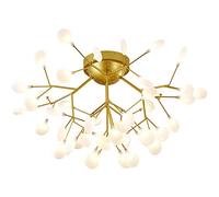 NBYGSC Industry Sputnik Chandelier,Creative Firefly Chandelier,Nordic Twigs Ceiling Light Branch During Light Fixture,G4 Indoor Chandeliers for Dining Room Living Room Bedroom,Warm White,6