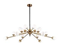 NBYGSC Industry Sputnik Chandelier,Crystal Chandeliers Light in Bedroom Restaurant Creative Shape,a,18 Head