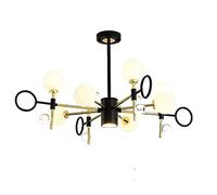 NBYGSC Industry Sputnik Chandelier,Crystal Chandeliers Light in Bedroom Restaurant Creative Study Room,a,8 Head