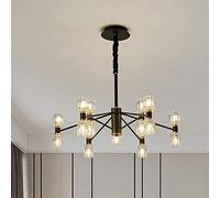 NBYGSC Industry Sputnik Chandelier,Crystal Pendant Chandelier with Crystal Branch Livingroom Bedroom Restaurant Decoration,a,24 Head