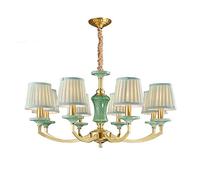 NBYGSC Industry Sputnik Chandelier,During Lamp Lampshade Restaurant Bedroom Livingroom Creative Decoration Fabric,a,8 Head