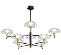 NBYGSC Industry Sputnik Chandelier, Farmhouse Chandeliers for Dining Room, Home Industrial Semi-Flush Mount Pendant Fixture,12-Lights,105X75Cm