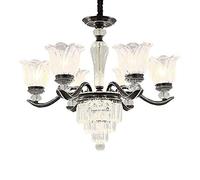 NBYGSC Industry Sputnik Chandelier， K9 Crystal Chandelier and Ceiling Light Fixture Flush Mount Ceiling Lamp for Dining Room Bathroom Bedroom Livingroom Pendant Light,Black,12 Lights