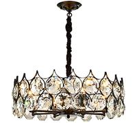 NBYGSC Industry Sputnik Chandelier，Nordic Crystal Ceiling Light Iron Chandelier Lighting Decor Hallway Home Bedroom Ceiling Lamp Round Chandeliers,Gold.,60 * 20Cm