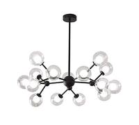 NBYGSC Industry Sputnik Chandelier,Vintage During Light for Bedroom Living Room Dining Room Homes Ceiling Light Lamps Industrial Flush Mount Light Fixture,Black,15 Head