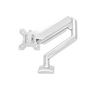 NBYGSC K43B Single Monitor Mounting Arm for 17-32 Inch Screens, Adjustable Computer Monitor Stand Clamp Mounting Height Adjustable(White)