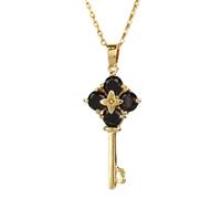 NBYGSC Key Necklace For Women, Heart Key Zircon Pendant Necklace, Key Necklaces For Women, Lock and Key Necklace, Skeleton Key Necklace, Heart Key Necklace, Key Gold Necklace, The Giving Keys