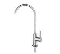 NBYGSC Kitchen Faucet with Drinking Filter Swan Neck Swivel Brushed Nickel Finish Improve Water Quality and Convenience