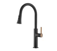 NBYGSC Kitchen Faucets Pull Down Sprayer, Bar Sink Faucet Hole, Single Handle with Magnetic Docking Spray Head (Chrome)
