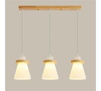 NBYGSC Lámpara de Pared de Madera Moderna con Lente de Vidrio y Succión para Cocina, Comedor, Bar y Pasillo (54 cm)