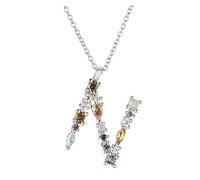 NBYGSC Letter S Initial Letter P L Pendant Long Chain Necklace Nightmare Christmas Eve Lucky Crystal Jewelry (Size : N)