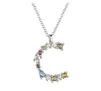 NBYGSC Letter S Initial Letter P L Pendant Long Chain Necklace Nightmare Christmas Eve Lucky Crystal Jewelry (Size : C)