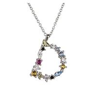 NBYGSC Letter S Initial Letter P L Pendant Long Chain Necklace Nightmare Christmas Eve Lucky Crystal Jewelry (Size : D)
